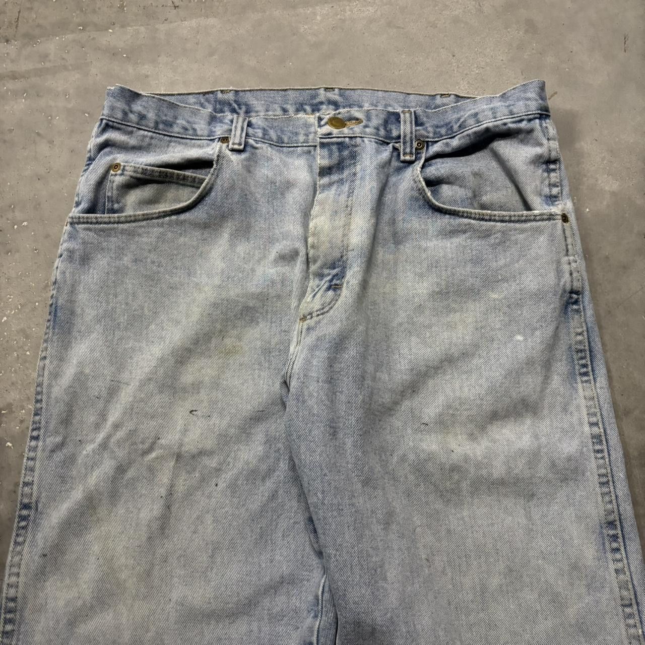 Japanese Brand × Vintage Crazy Vintage Y2K/2000s Light Wash Streetwear Essential Denim Jeans! Size US 34 / EU 50 - 5 Thumbnail