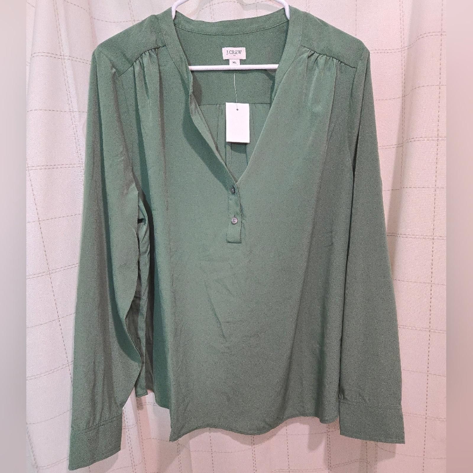 J.Crew J Crew Popover Placket Blouse Size XL / US 12-14 / IT 48-50 - 2 Thumbnail