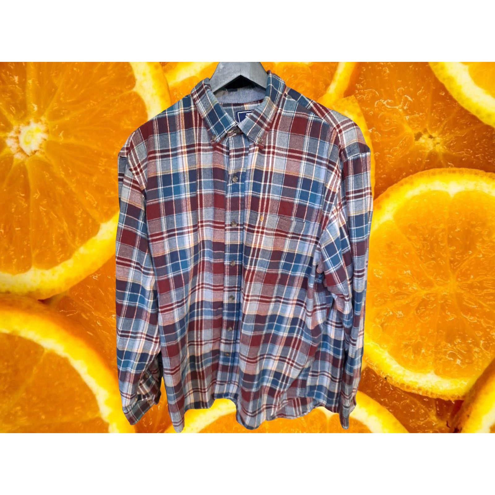Izod Izod Red, Blue and White Flannel Shirt Size Large Size US L / EU 52-54 / 3 - 1 Thumbnail