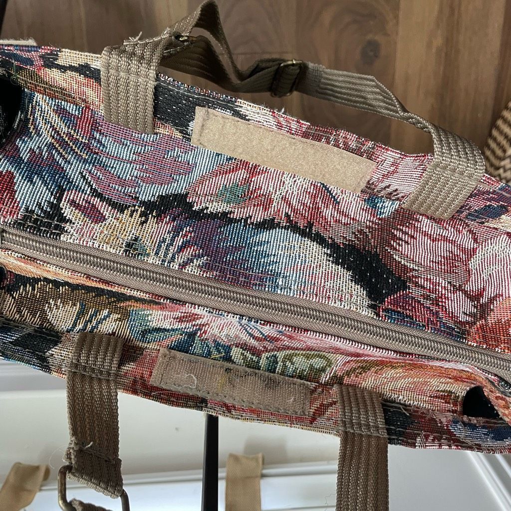 Vintage Vintage Cat Tapestry Wheeled Shopper Bag Tote Collapseable Size ONE SIZE - 13 Thumbnail