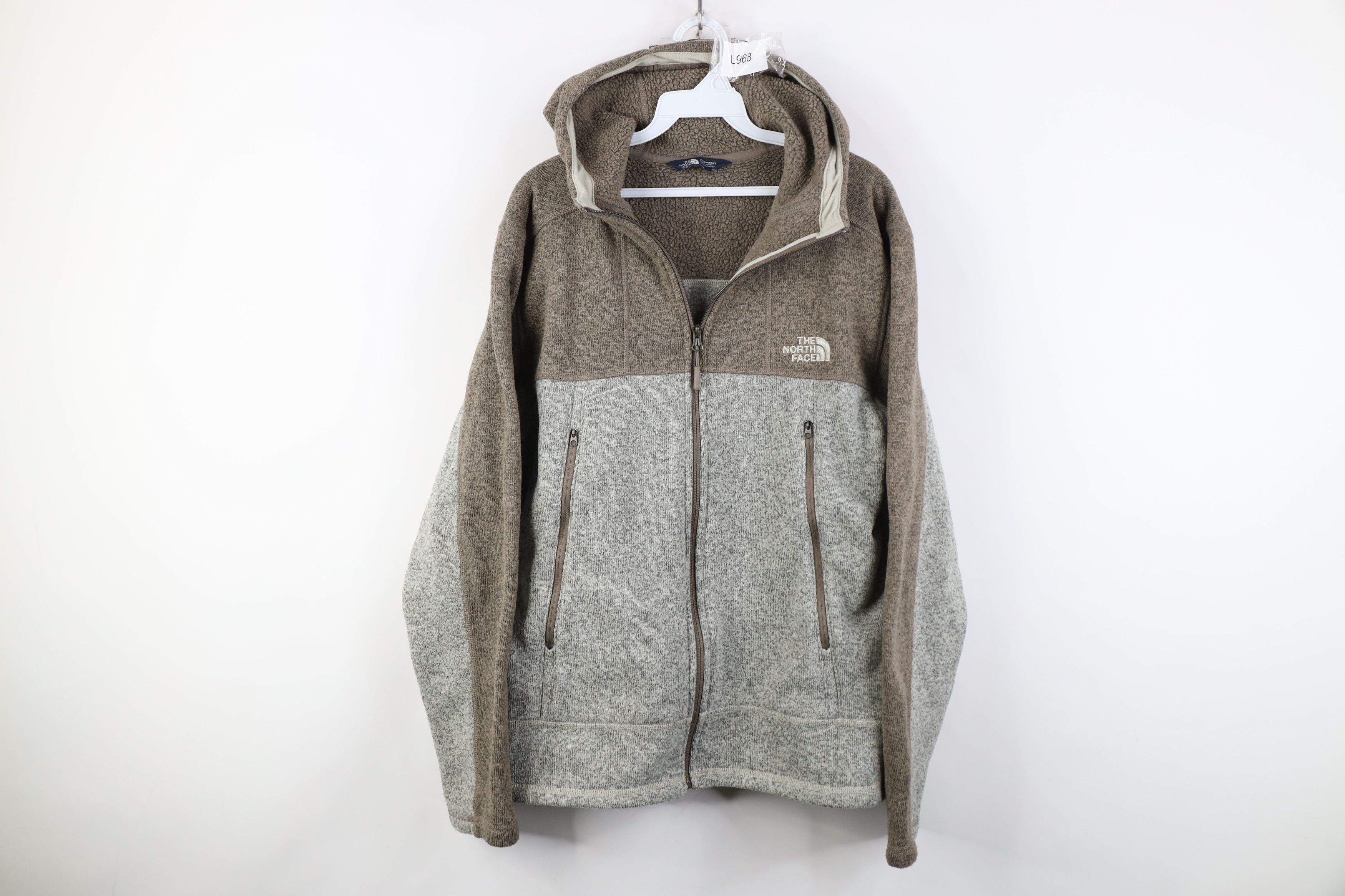 The North Face Vintage Y2K The North Face Full Zip Hooded Sweater Jacket Size US L / EU 52-54 / 3 - 1 Thumbnail