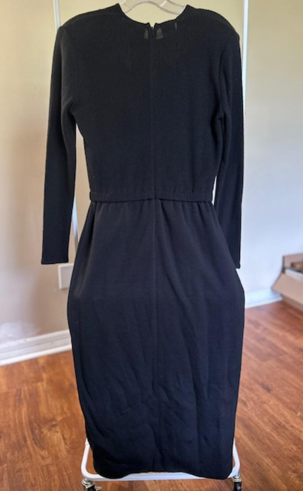 Other Liz Claiborne Black Long Sleeve Maxi Dress Size Small Size S / US 4 / IT 40 - 2 Thumbnail