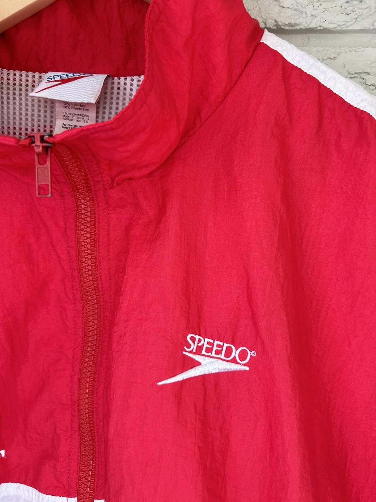 Speedo Vintage 90s Speedo Olympic Team Canada Diving Light Jacket Size US XL / EU 56 / 4 - 4 Thumbnail