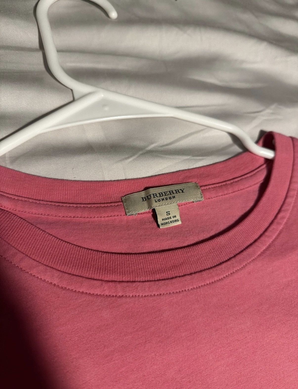 Burberry Pink Burberry Tee Size US S / EU 44-46 / 1 - 3 Thumbnail
