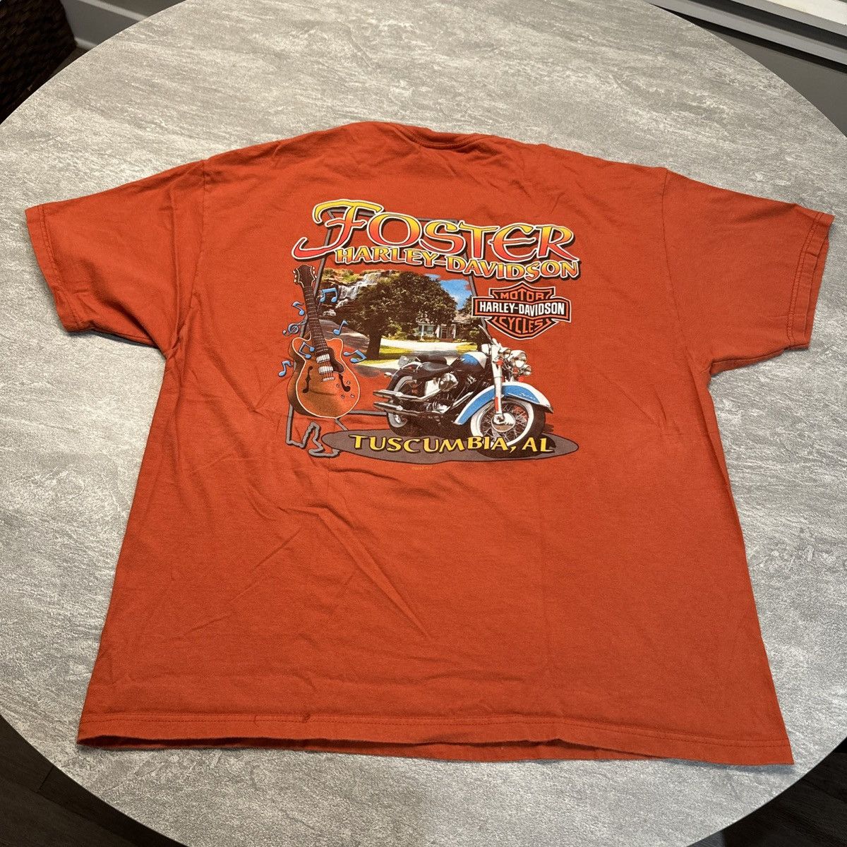 Harley Davidson × Vintage Vintage Y2K Harley Davidson Alabama Biker Shirt XL Eagle Size US XL / EU 56 / 4 - 6 Thumbnail