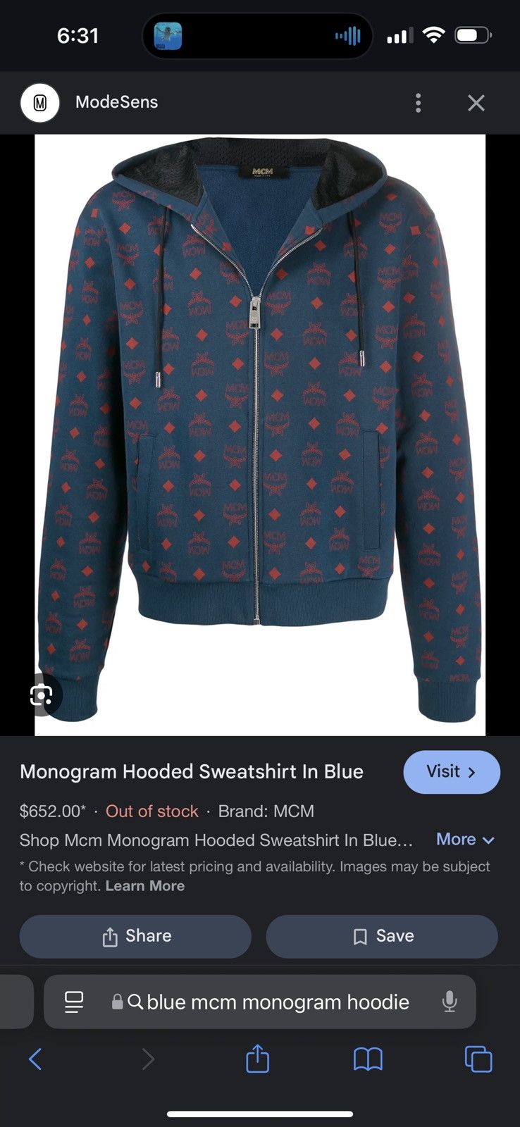 MCM Rare MCM Monogram Hoodie Size US M / EU 48-50 / 2 - 6 Thumbnail