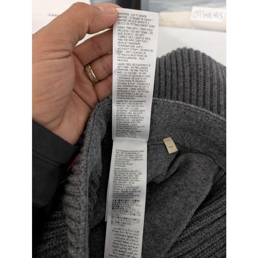 Gucci o1rshd1 Cashmere / Wool Trouser Pant in Grey Melange Size US 38 / EU 54 - 16 Thumbnail