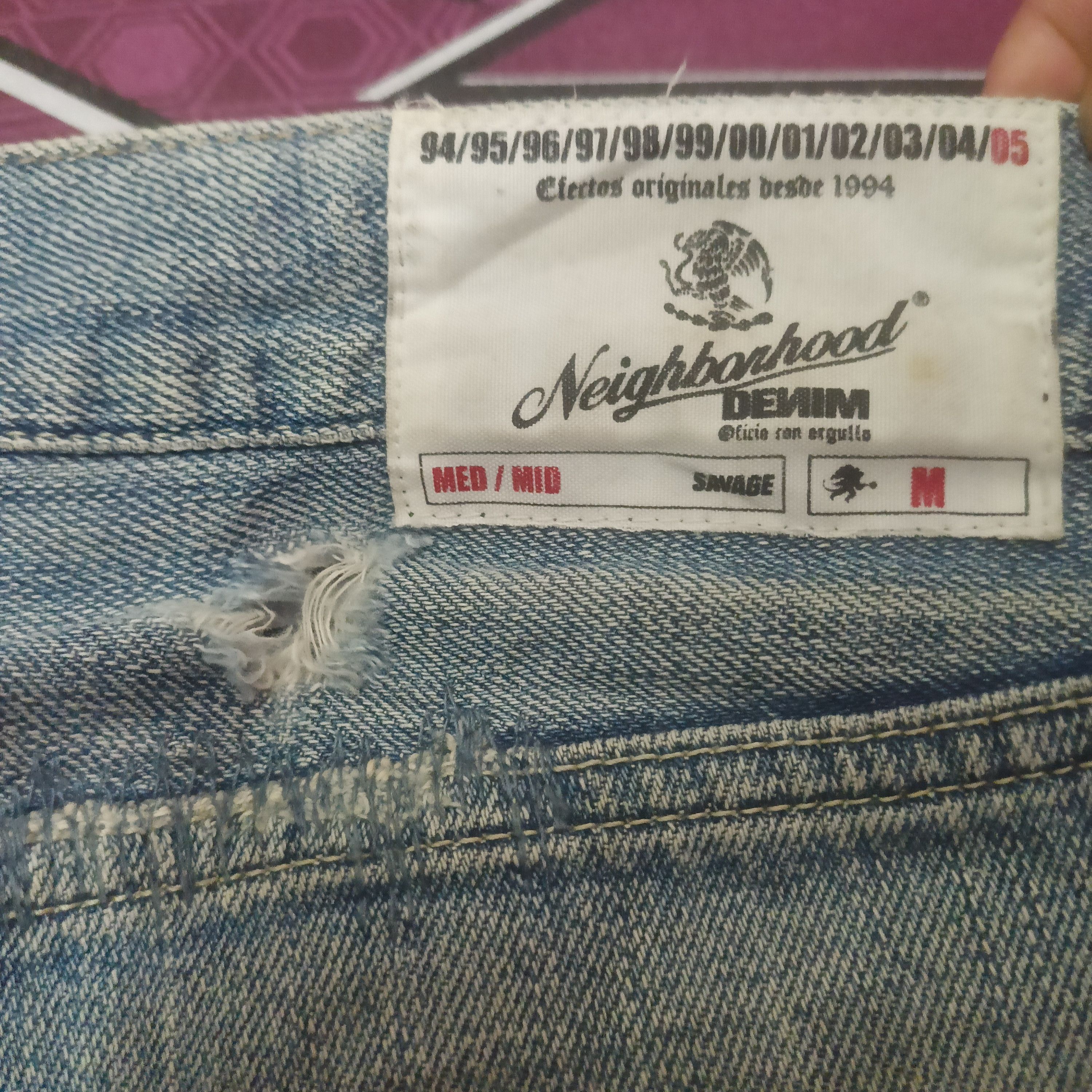 Neighborhood Rare!!! Neighborhood Savage Selvedge Jeans Distressed Jeans Size US 33 - 22 Thumbnail