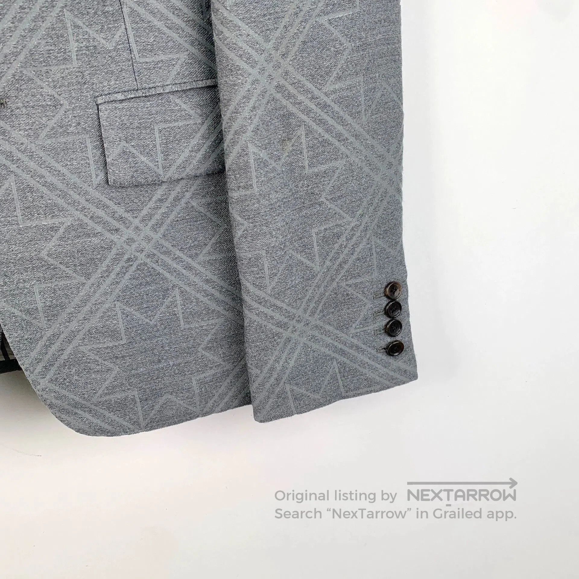 Thom Browne Gray Wool Single-Breasted Blazer. Size US XXS / EU 40 - 4 Thumbnail