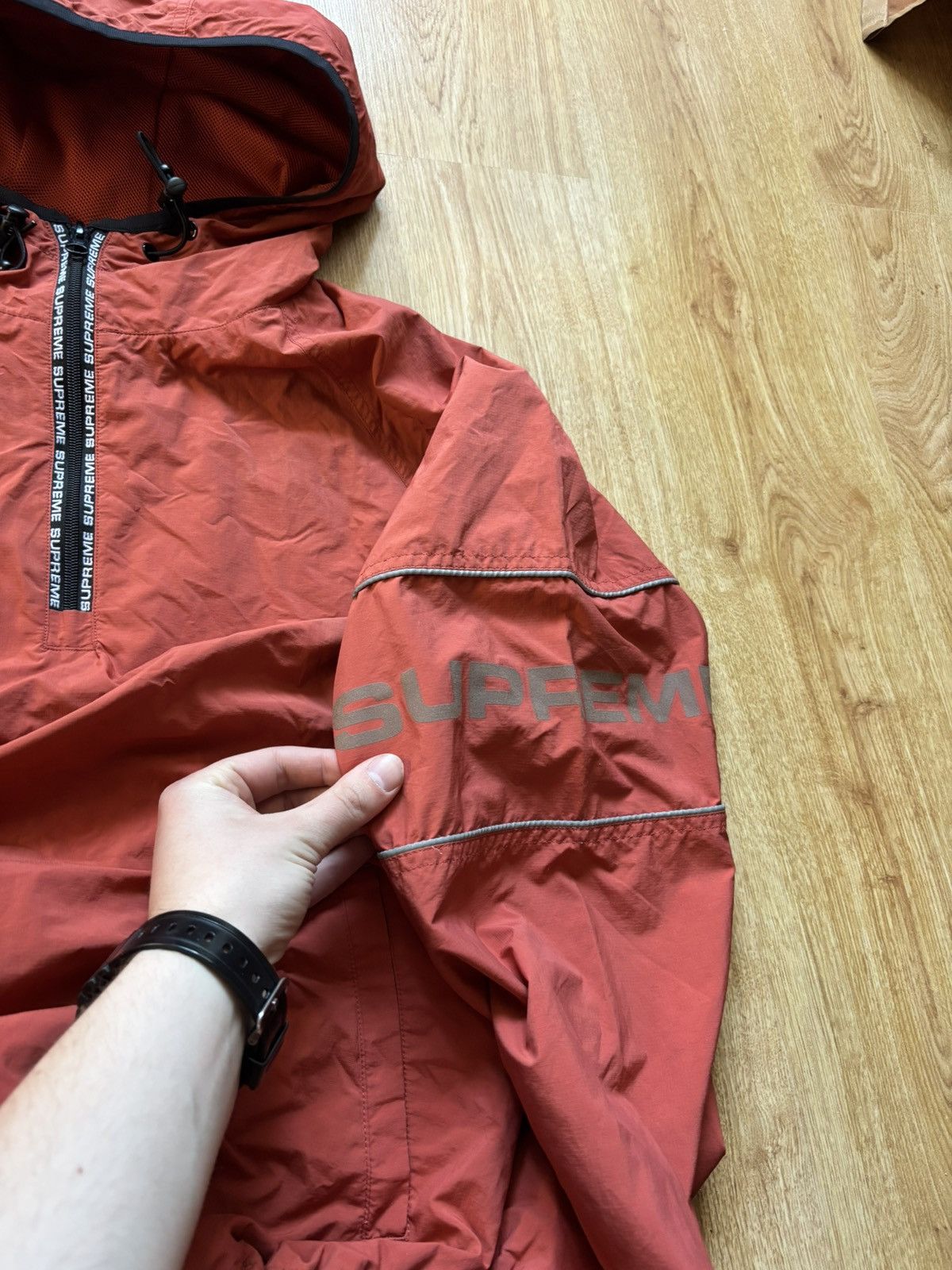 Supreme CRAZY SUPREME HANORAC With a reflective logo Size US M / EU 48-50 / 2 - 15 Thumbnail