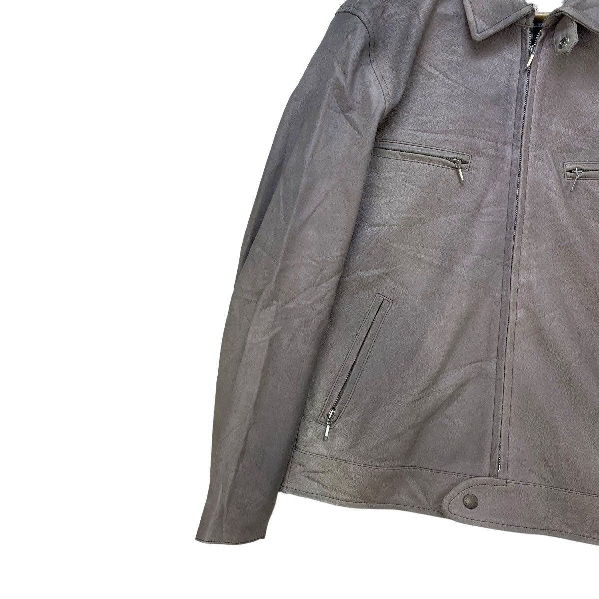Burberry Vintage Burberrys Black Label Lamb Leather Biker Jacket Size US M / EU 48-50 / 2 - 4 Thumbnail