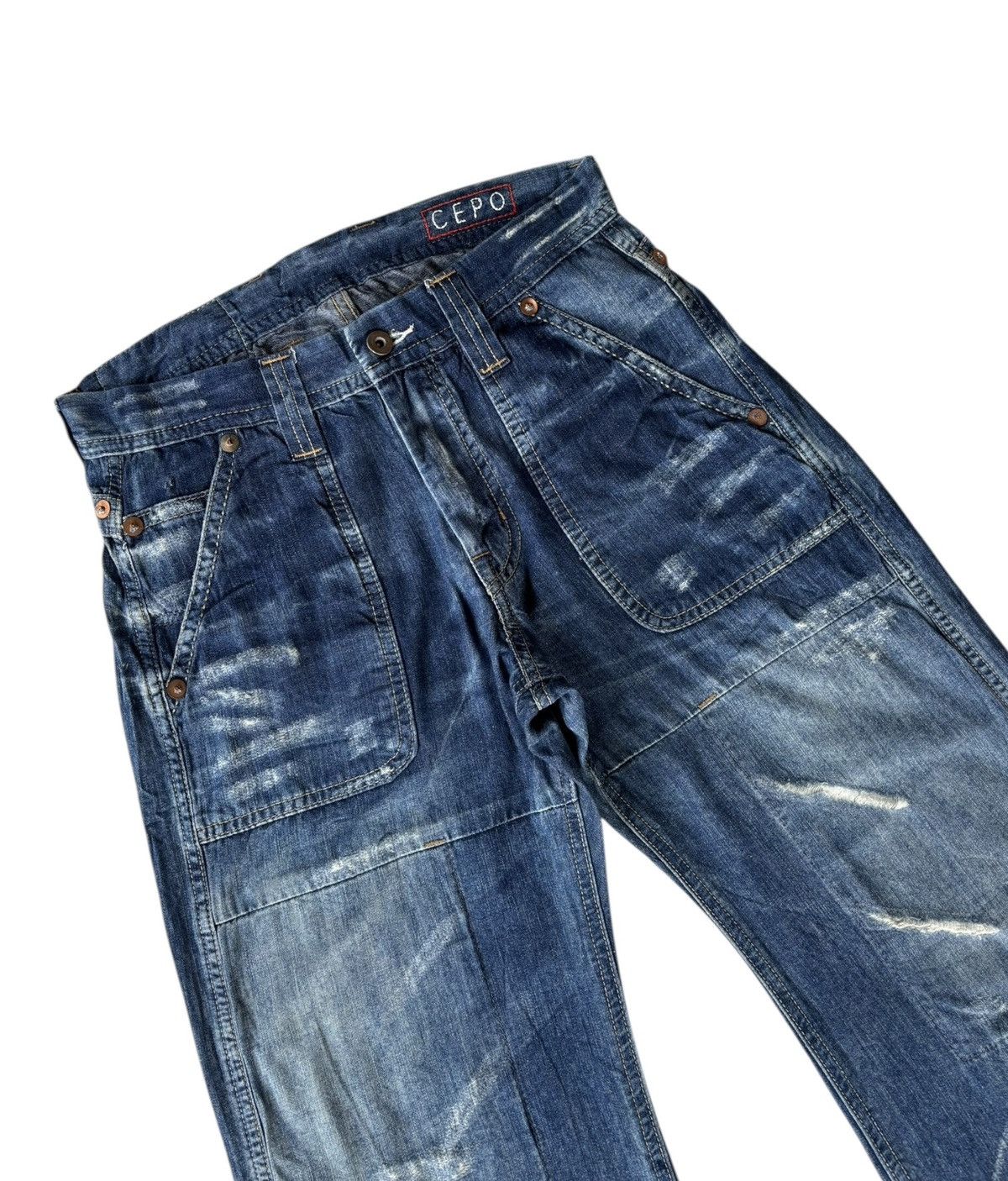 45rpm × Japanese Brand × Kapital Vintage Japanese Baggy Jeans 45rpm Style Cepo Work&Military Size US 30 / EU 46 - 7 Thumbnail