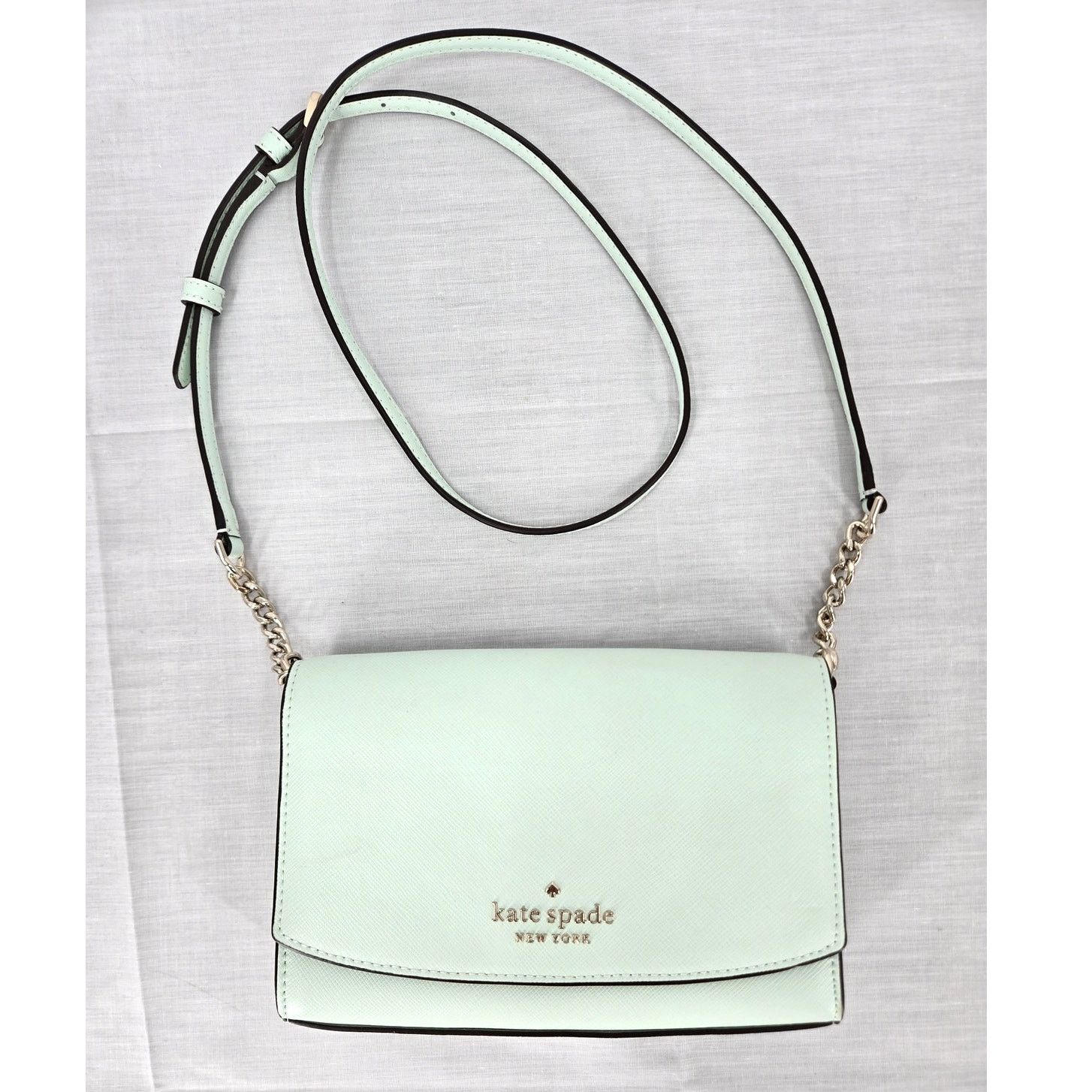 Kate Spade Kate Spade Carson Saffiano Leather Crossbody in Mint Size ONE SIZE - 18 Thumbnail