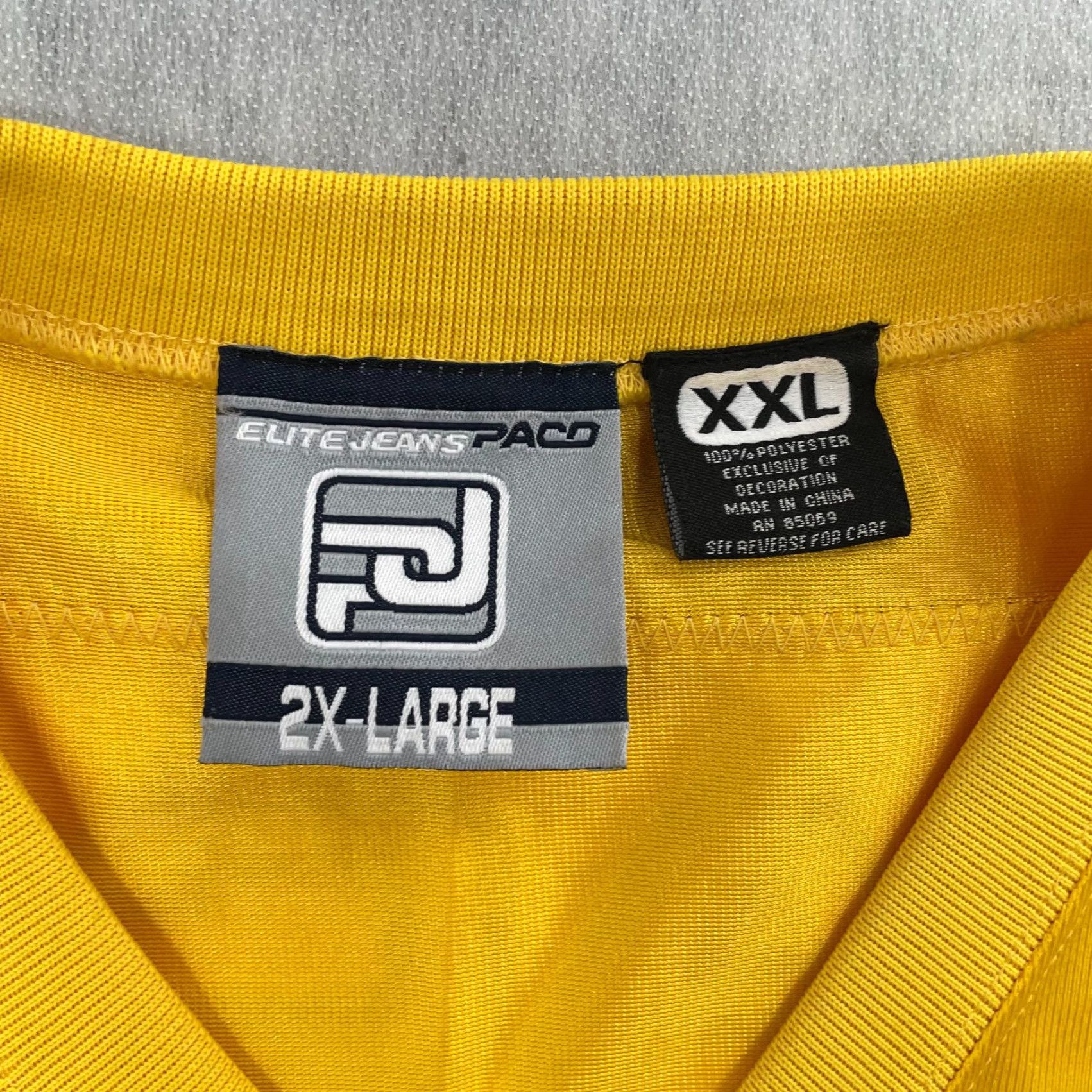 Vintage VINTAGE Paco Athletics Shirt Adult 2XL Yellow Football Jersey 90s Streetwear Mens Shirt Size US XXL / EU 58 / 5 - 7 Thumbnail