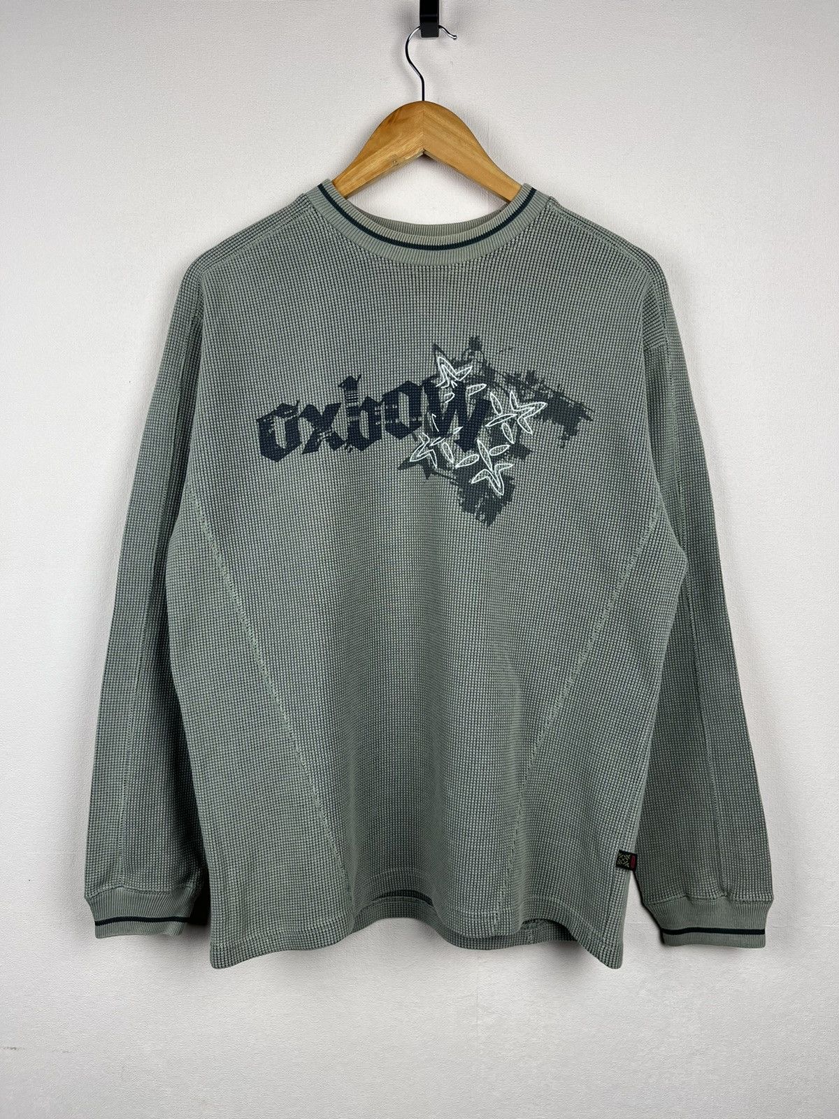 Oxbow Vintage Oxbow Surf Style Sweatshirt Big Logo Waffle Knit Size US S / EU 44-46 / 1 - 1 Thumbnail