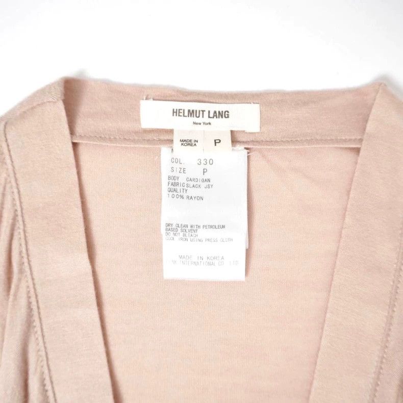 Helmut Lang HELMUT LANG sizeP Irregularly shaped nude pink cardigan Size M / US 6-8 / IT 42-44 - 5 Thumbnail