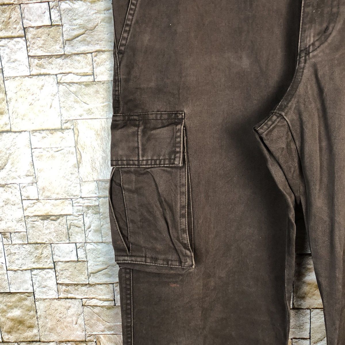 Japanese Brand Uniqlo Dark Brown Cargo Multipocket Pants #A615 Size US 32 / EU 48 - 9 Thumbnail