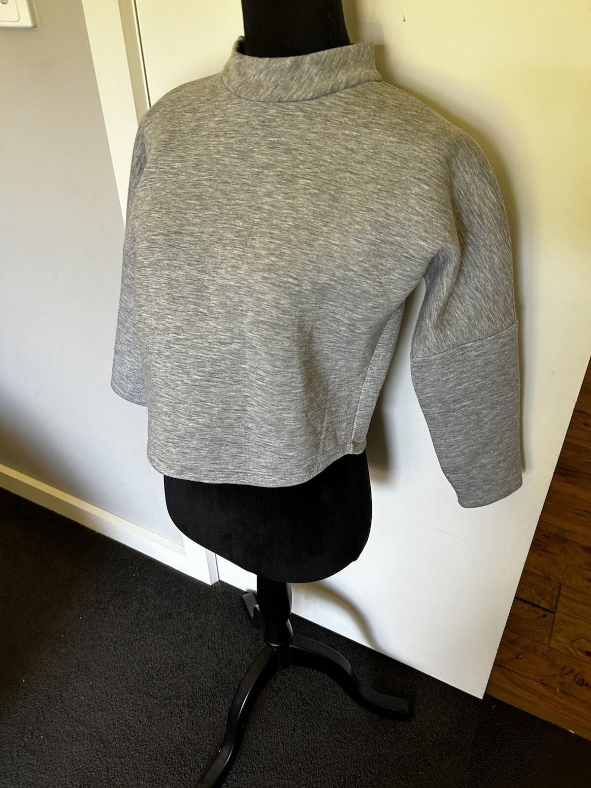 Other SEED Grey 3/4 Sleeve Ponte Jumper Sweater Top - Sz XS (005) Size XS / US 0-2 / IT 36-38 - 8 Thumbnail