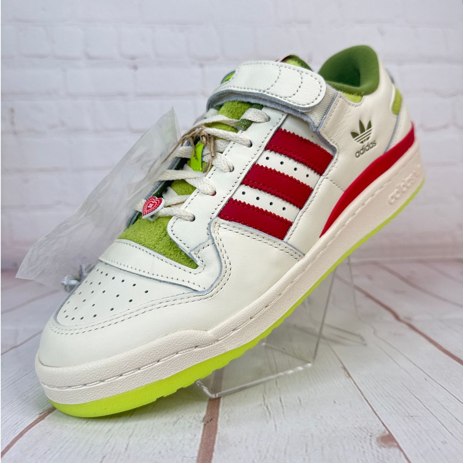Adidas Adidas Forum Low x The Grinch Cream White Shoes M 10/W 11 Size US 10 / EU 43 - 3 Thumbnail