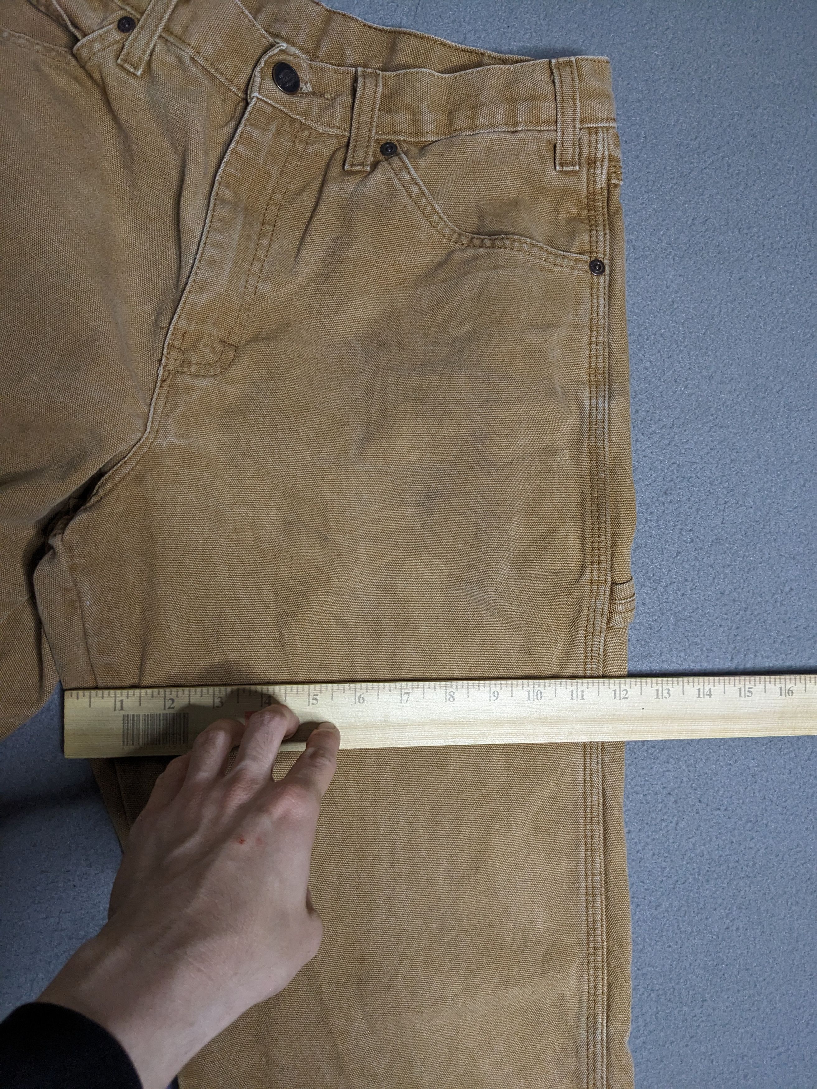 Dickies Dickies Carpenter Pants 30x30 Canvas Baggy Beige Distressed Size US 30 / EU 46 - 14 Thumbnail