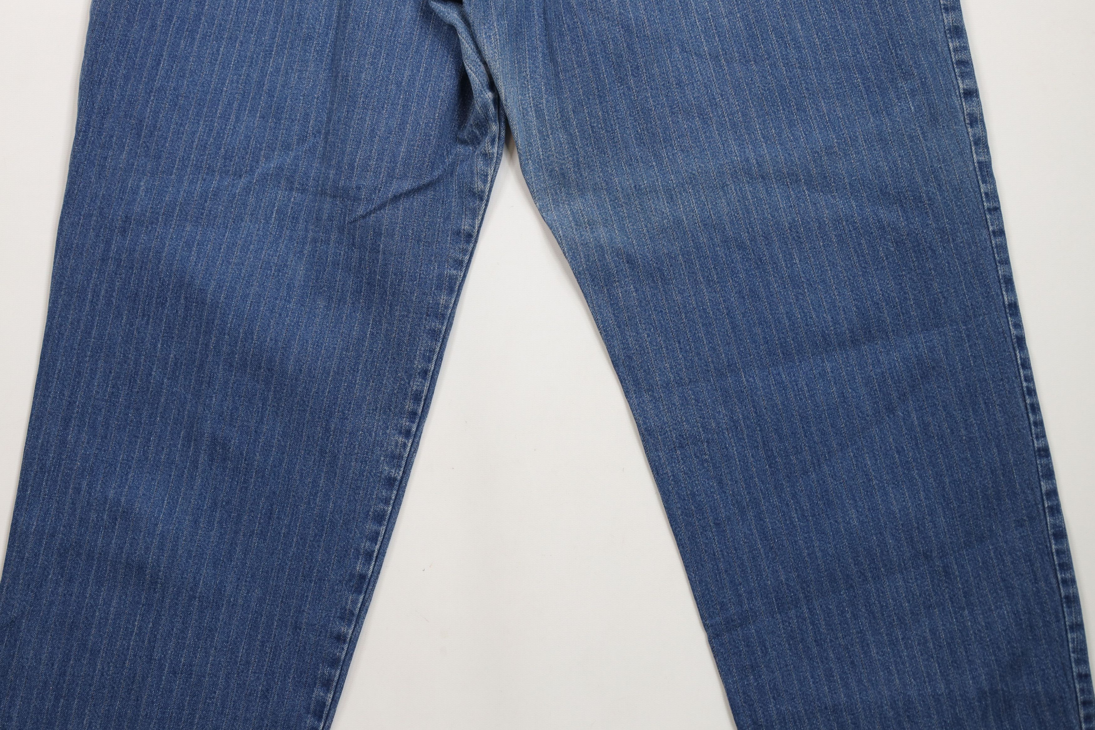 Lee × Vintage Vintage 90s Lee Relaxed Fit Tapered Leg Denim Jeans Striped Size 28" / US 6 / IT 42 - 11 Thumbnail