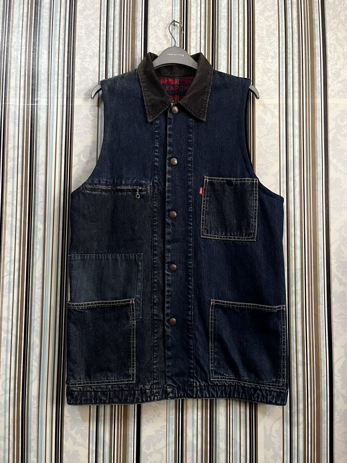 Kapital 1990s kapital patchworking craftmanship denim-tartan #H4 Size US L / EU 52-54 / 3 - 2 Thumbnail