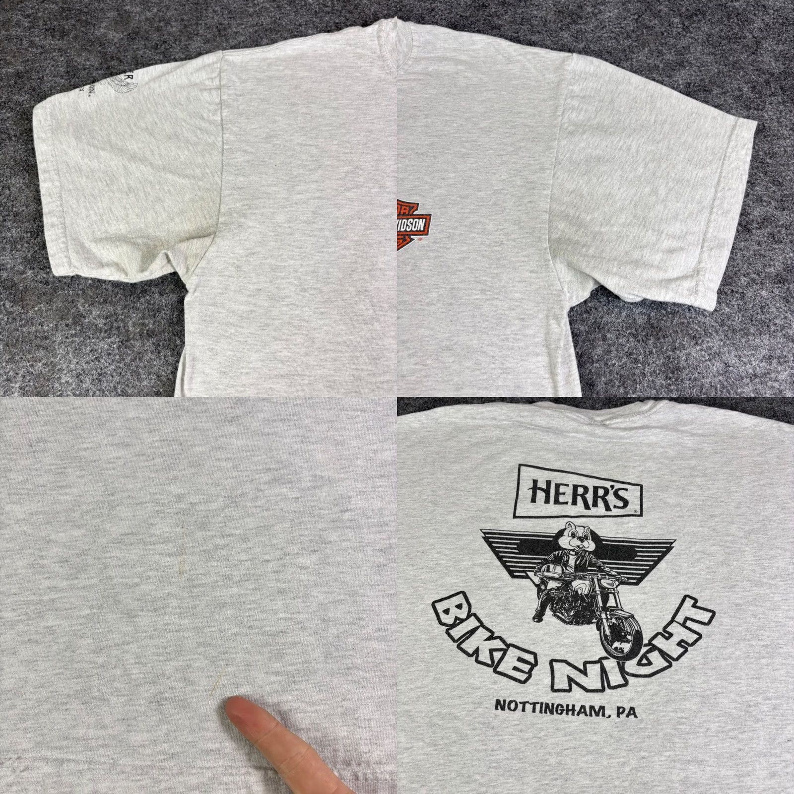 Harley Davidson VINTAGE Harley-Davidson Bike Night T Shirt Mens Grey Short Sleeve Graphic Print Tee 2000s Y2K Size US L / EU 52-54 / 3 - 8 Thumbnail