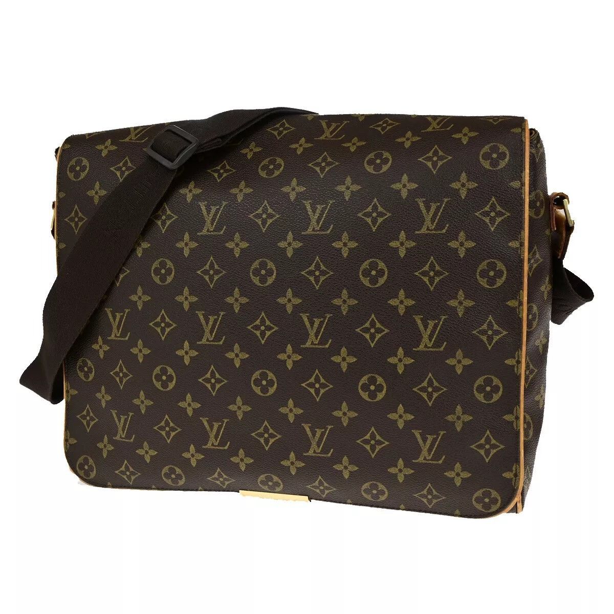 Louis Vuitton Monogram Abbesses Messenger Shoulder Bag in Brown, Women's