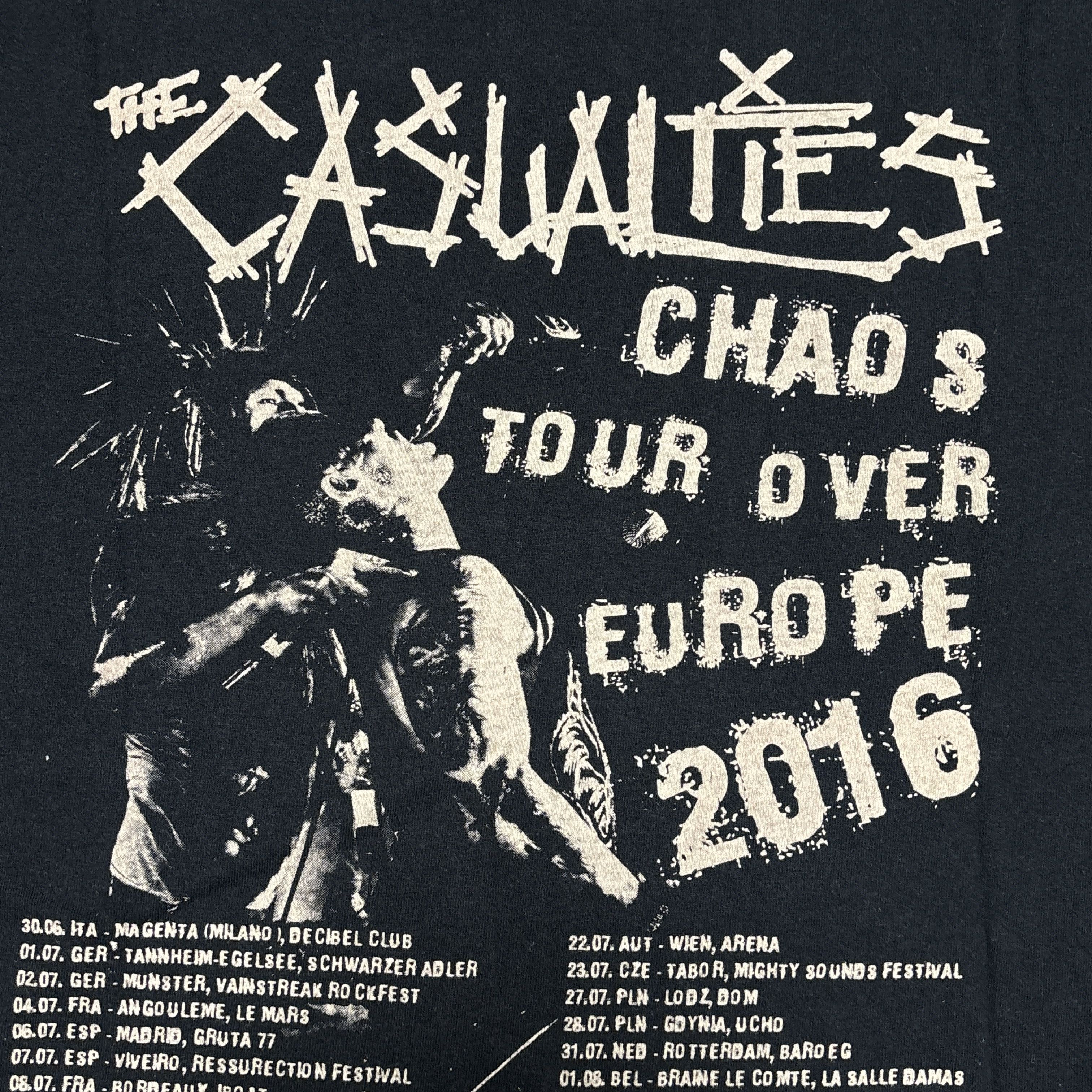 Band Tees The Casualties Shirt Tour Punk Rock Band Tee Exploited Size US L / EU 52-54 / 3 - 13 Thumbnail