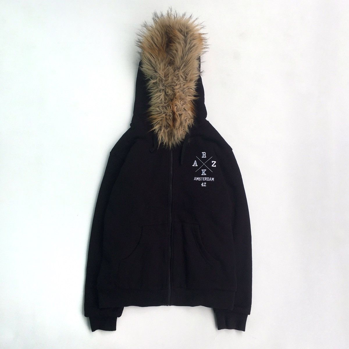 トップス 00s LAGATE fur hoodie japanese label 00s leopard fur hoodie japanese label