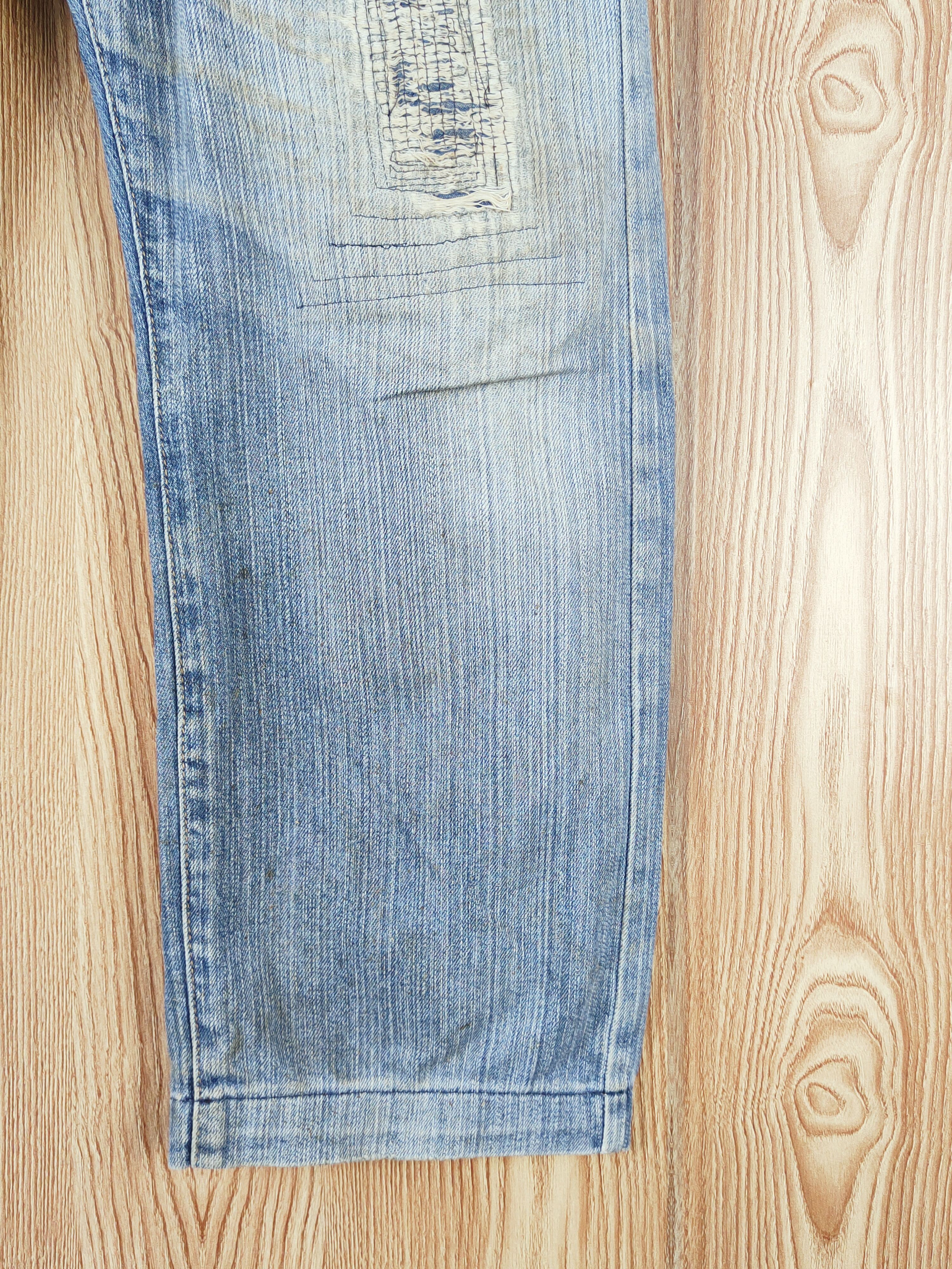 Japanese Brand Japanese Brand Blue Faded Distressed Ripped Jeans #W655 Size US 32 / EU 48 - 7 Thumbnail