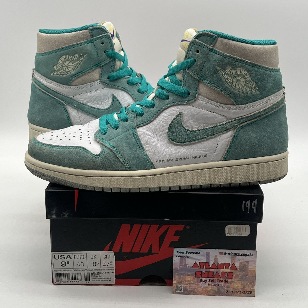 Air Jordan 1 high turbo green