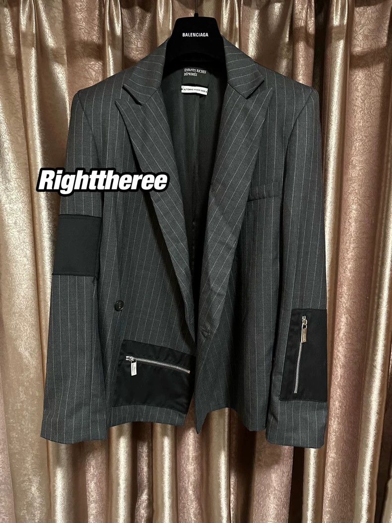 Enfants Riches Deprimes Enfants Riches Deprimes 20 FW Patchwork Zip Striped Wool Bl Size US L / EU 52-54 / 3 - 1 Thumbnail