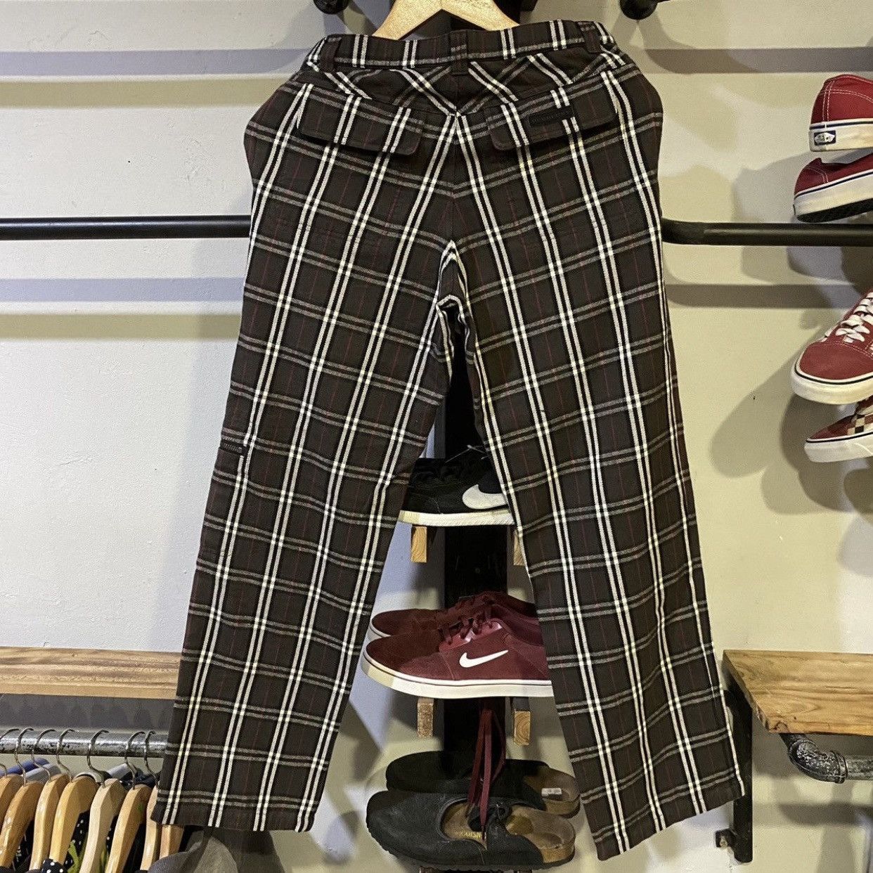 Burberry × Vintage Vintage Burberry London Nova Check Stretchable Pants Size US 28 / EU 44 - 2 Thumbnail