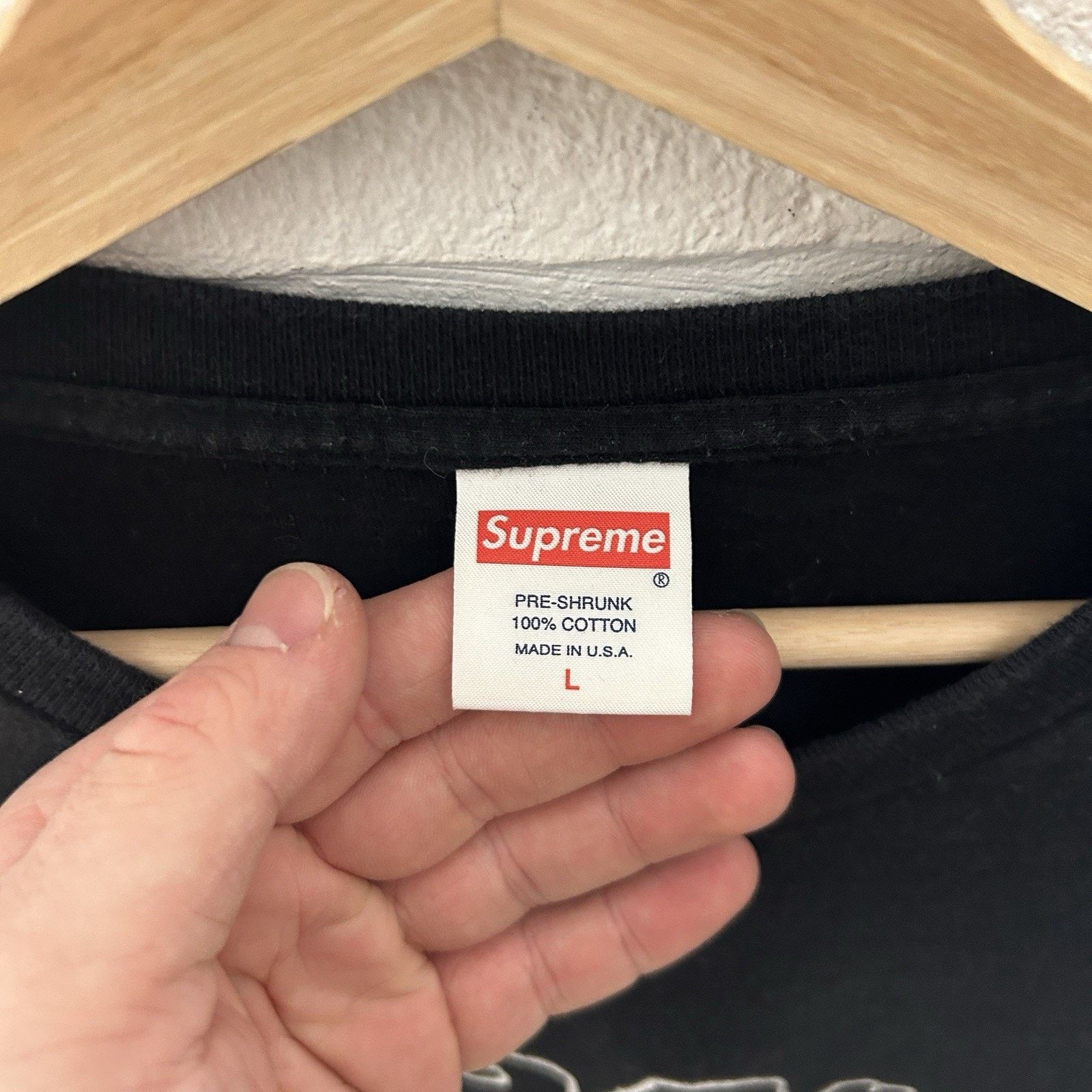 Supreme Supreme Daniel Johnston Doodle Long Sleeve T-Shirt “Black” Size US L / EU 52-54 / 3 - 6 Thumbnail