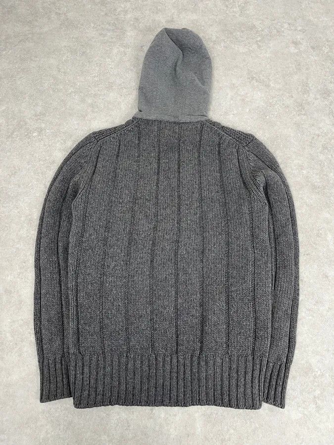 Dolce & Gabbana 2010s Dolce & Gabbana Grey Wool Zip-up Hoodie Size US L / EU 52-54 / 3 - 7 Thumbnail