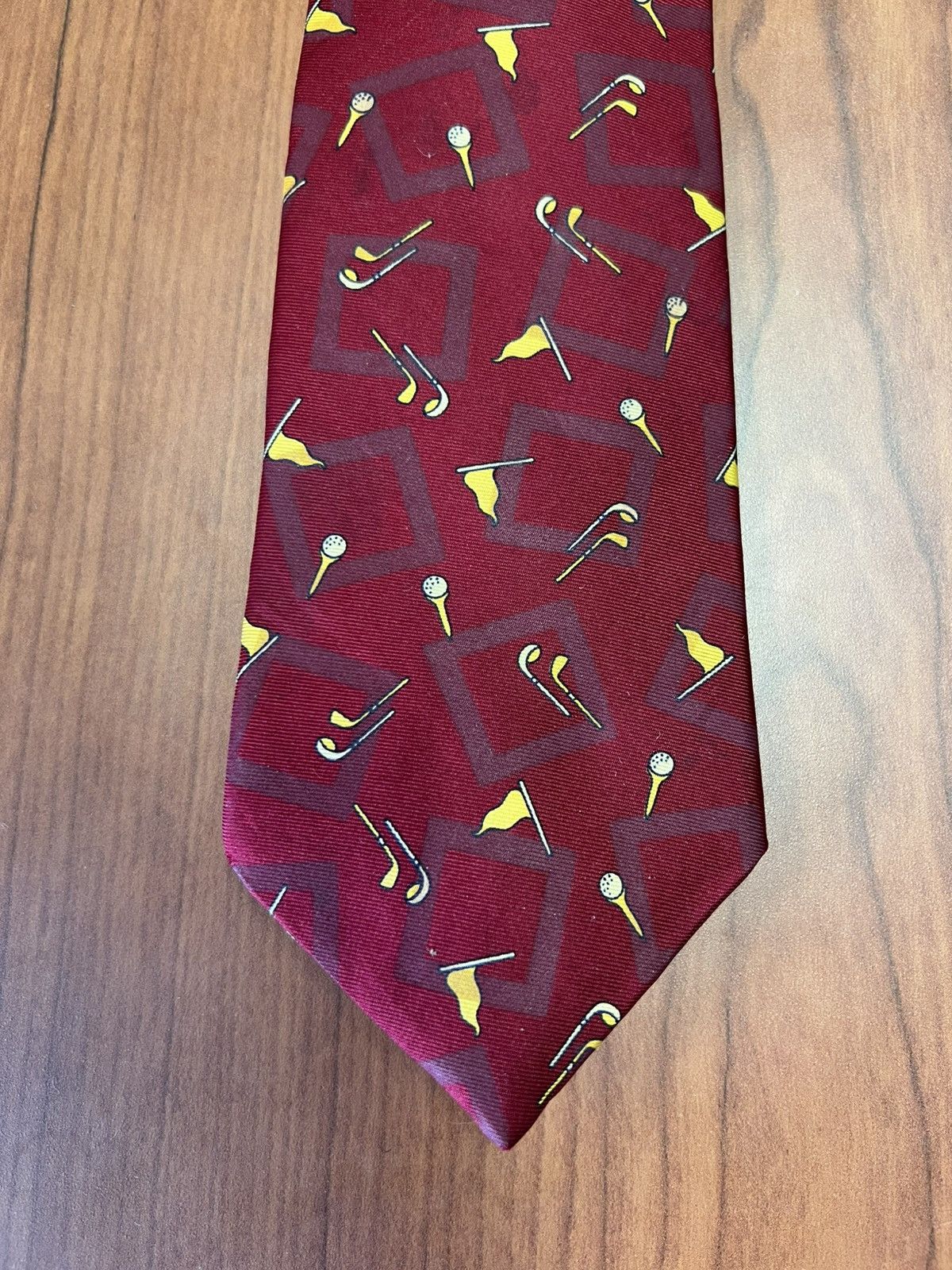 Other Cacharel Silk Necktie Golf Print Italy Vintage Tie WPL 13303 Size ONE SIZE - 1 Thumbnail