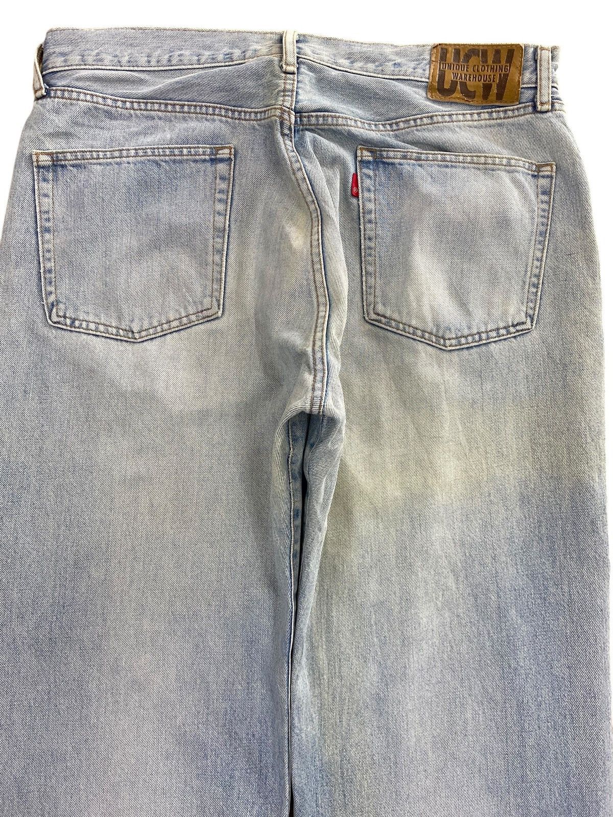 Japanese Brand Japanese Brand Acid Blue Wash Ripped Style Jeans Size US 35 - 4 Thumbnail