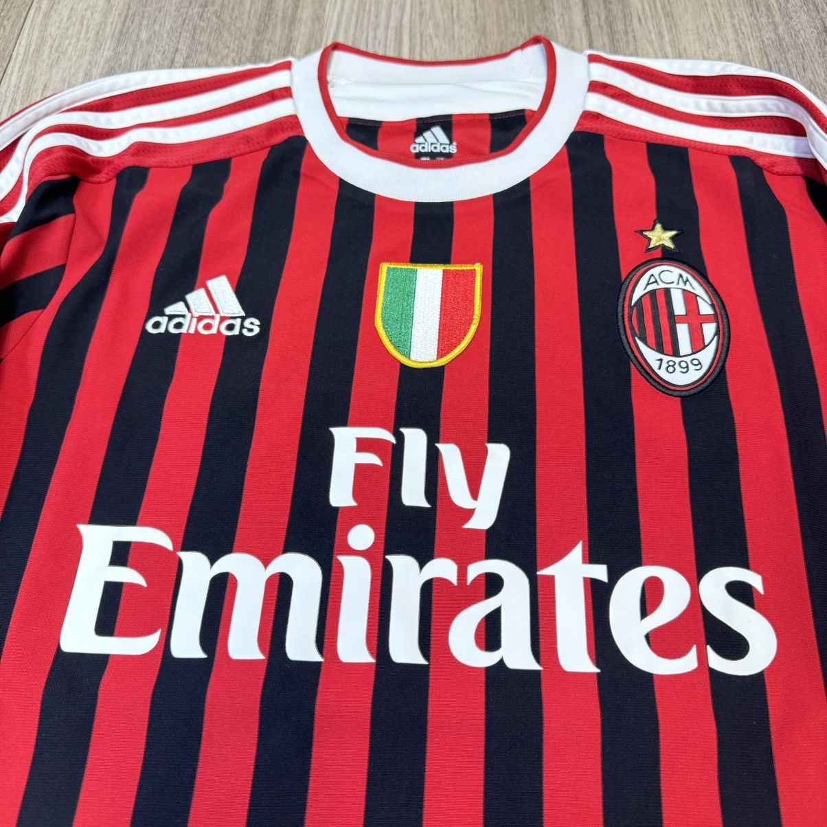 Adidas AC Milan 11/12 home shirt #11 Ibrahimovic Size US S / EU 44-46 / 1 - 3 Thumbnail