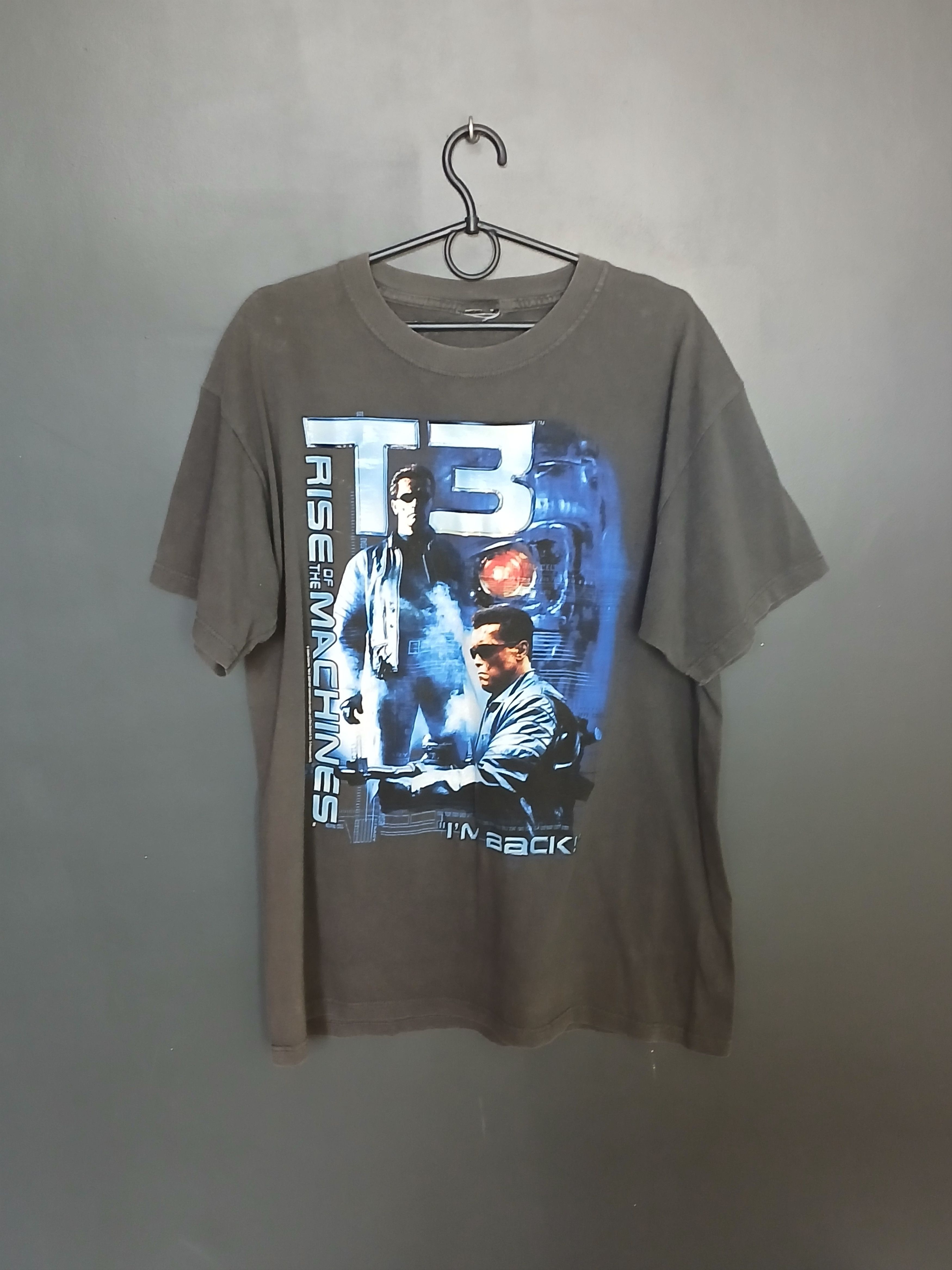 Vintage Vintage 2003 Terminator Rise Of The Machines Movie T-Shirt Size US M / EU 48-50 / 2 - 1 Thumbnail