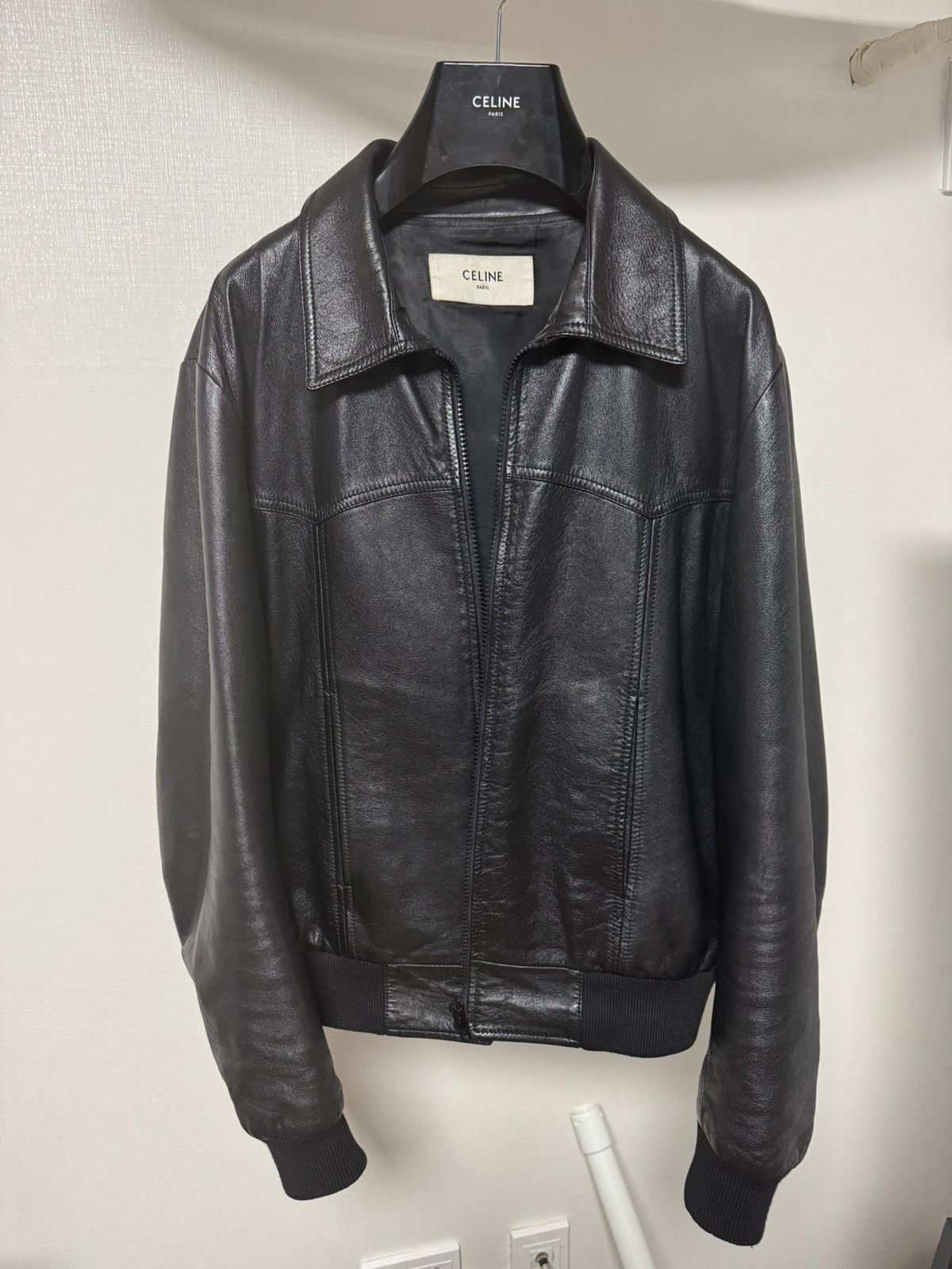 Celine Celine 19FW western lamb leather blouson jacket sz48 Size US M / EU 48-50 / 2 - 2 Thumbnail