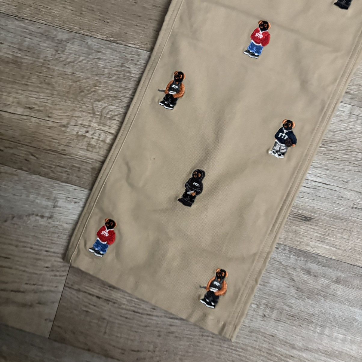 Fuck The Population Ftp Bear Chino Pants Size US 34 / EU 50 - 2 Thumbnail