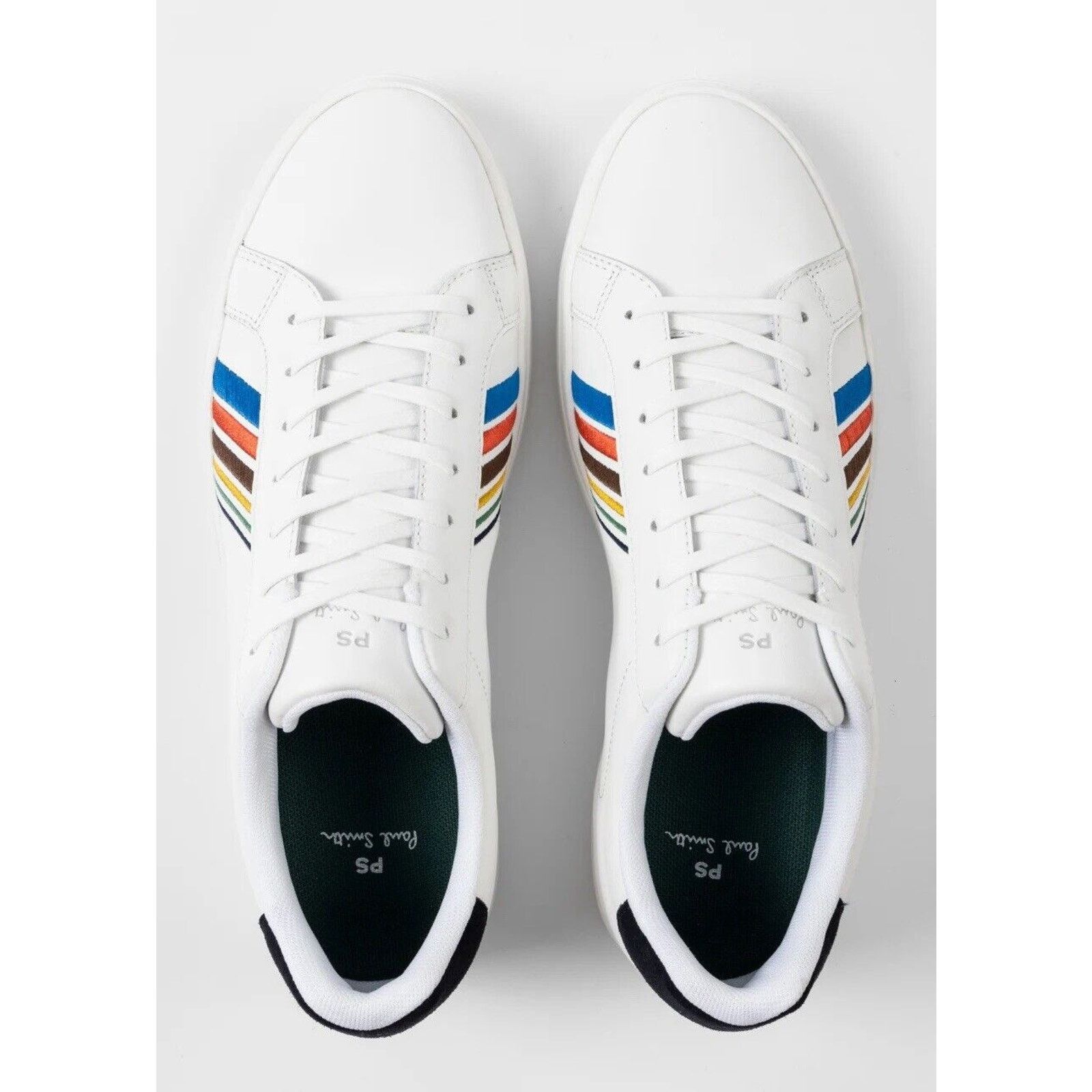 Paul Smith NWT $250 PAUL SMITH White Leather “REX” Sneakers US Size 7 Size US 7 / EU 40 - 4 Thumbnail