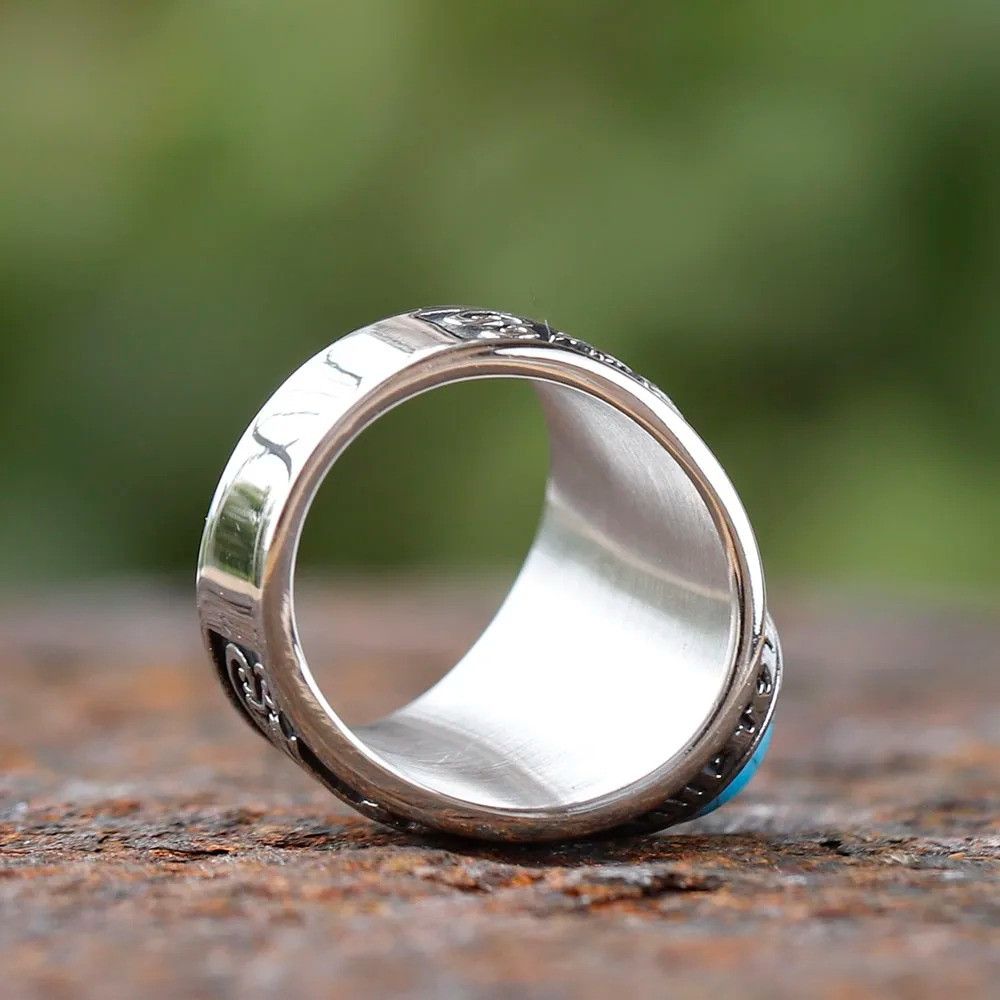 Jewelry Rune and Wolf Ring Size ONE SIZE - 4 Thumbnail