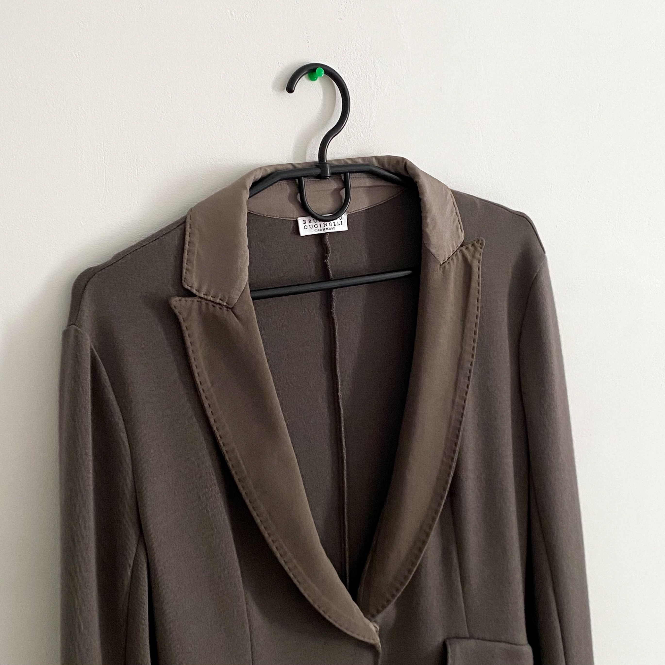 Brunello Cucinelli Brunello Cucinelli Cashmere and Silk Blazer Size L / US 10 / IT 46 - 2 Thumbnail