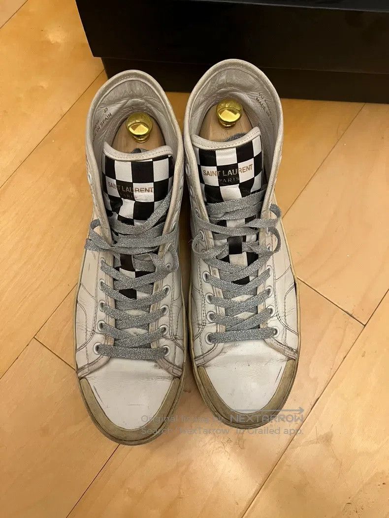 Saint Laurent Paris Saint Laurent Paris High Top Distressed Leopard Print Casu Size US 10 / EU 43 - 3 Thumbnail