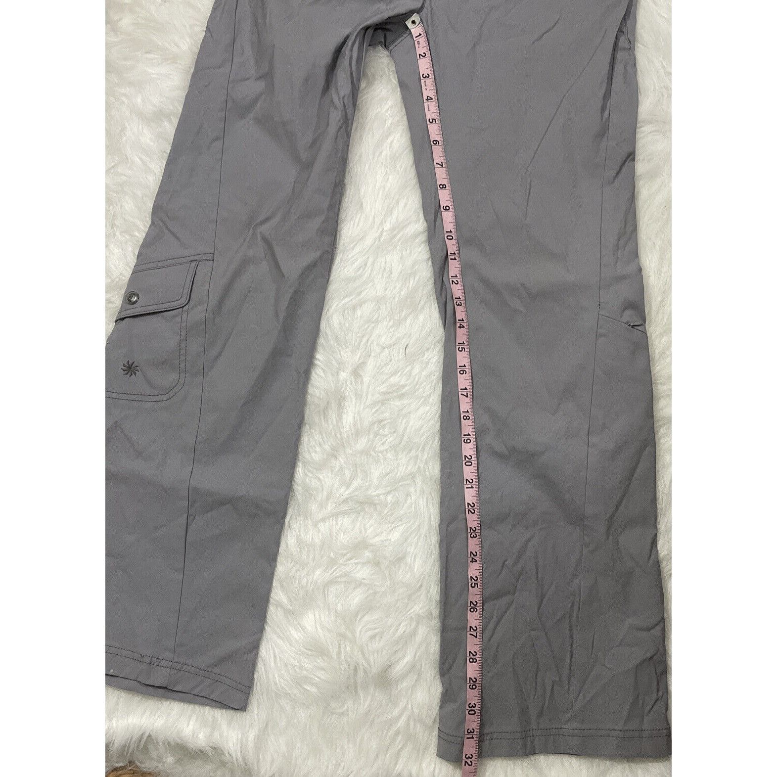 Athleta ATHLETA pants womens size 8 gray nylon camping hiking Size 28" / US 6 / IT 42 - 2 Thumbnail