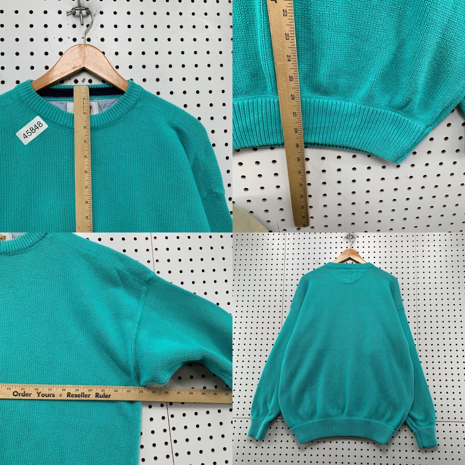 Altea VINTAGE Field Gear Sweater Mens Large Teal Knit Crewneck Pullover Outdoor Casual Winter Knitwear Size US L / EU 52-54 / 3 - 8 Thumbnail