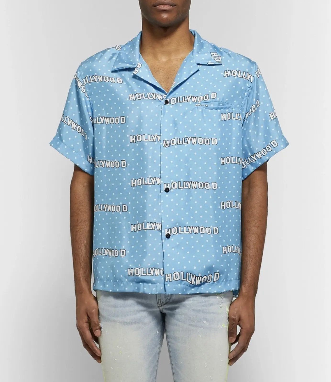 Amiri AMIRI SS SILK SHIRT - HOLLYWOOD Size US XS / EU 42 / 0 - 1 Thumbnail