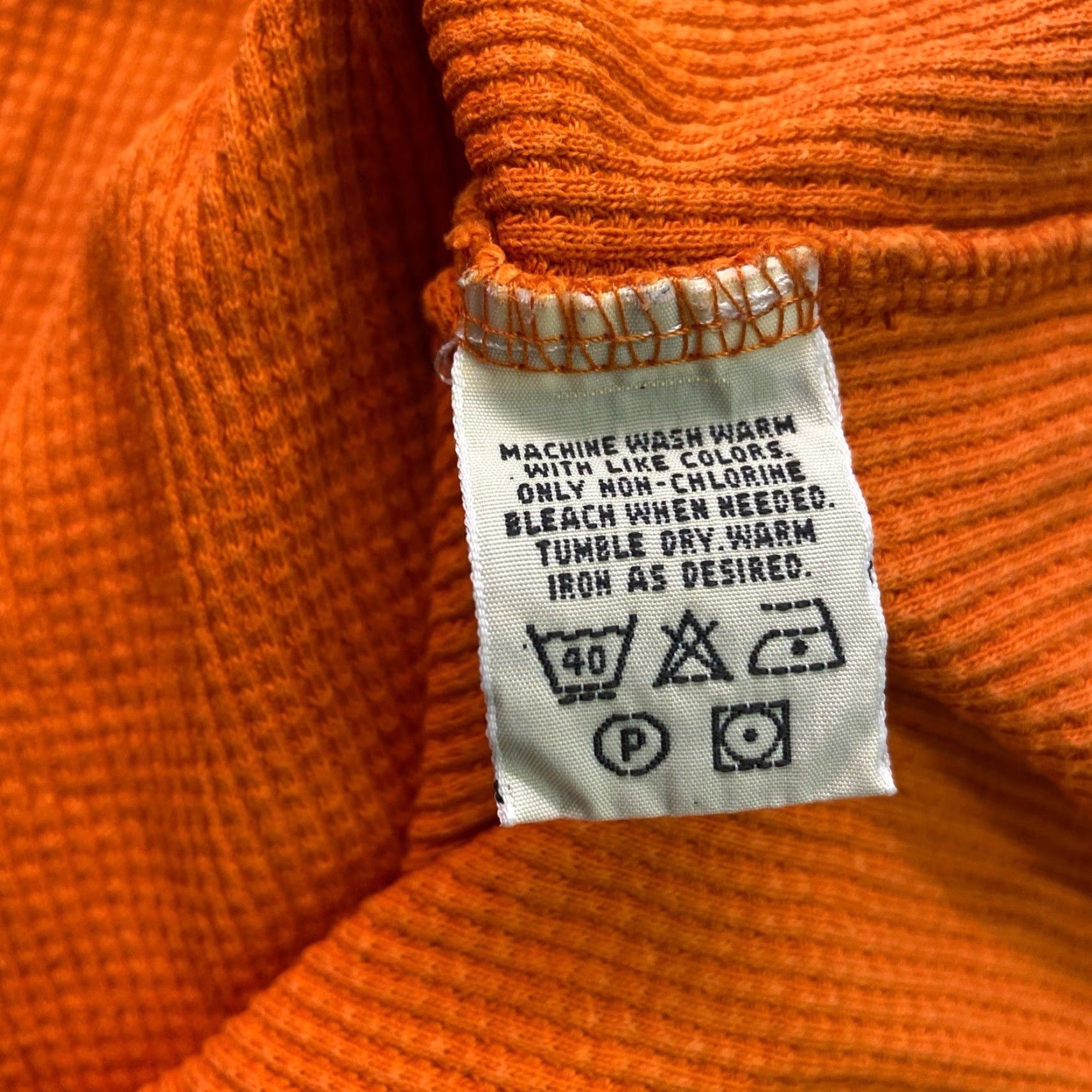 Eddie Bauer VINTAGE Eddie Bauer Henley-neck Waffle Thermal Long T-shirt XL Orange Mens Regular Size XL Thermal Size US XL / EU 56 / 4 - 6 Thumbnail